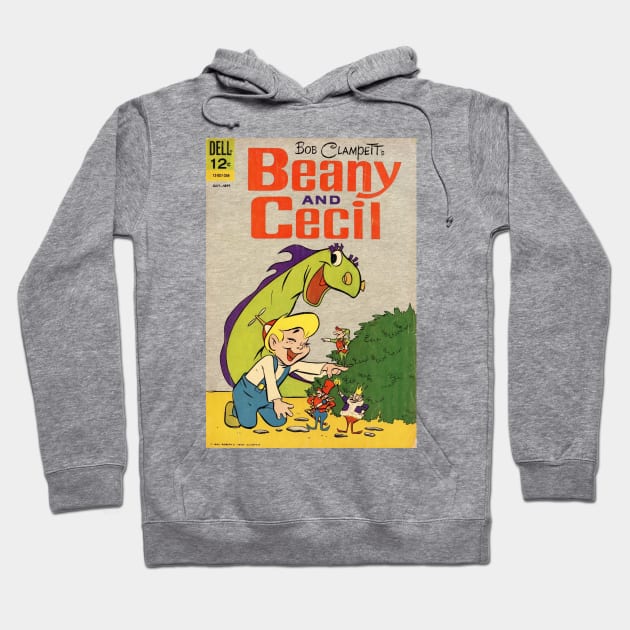 Beany and Cecil Comic Book Cover - Vintage Style - Authentic Hoodie by offsetvinylfilm